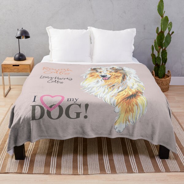 Item preview, Sweet dog Sable and white Rough Collie breed sitting designed and sold by kavalenkavart.