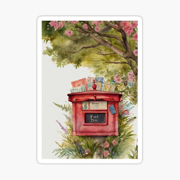 Item preview, Scarlet Mailbox Blooms designed and sold by DaffodilArts.
