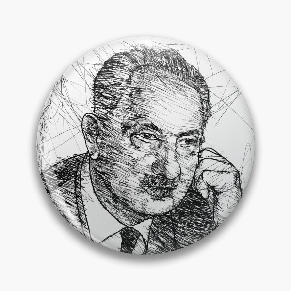 Item preview, MARTIN HEIDEGGER ink portrait .2 designed and sold by lautir.