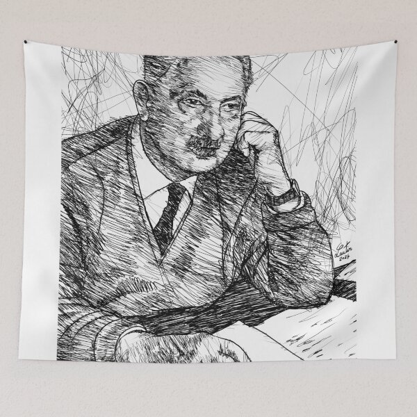Item preview, MARTIN HEIDEGGER ink portrait .2 designed and sold by lautir.