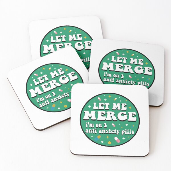 Item preview, Let Me Merge! I'm On 3 Anxiety Pills! Funny Meme Bumper designed and sold by BUMPER-STICKERS.