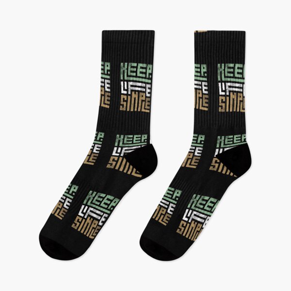 Item preview, Keep Life Simple at Green, White and Gold, Only Letters designed and sold by AdiRemba.