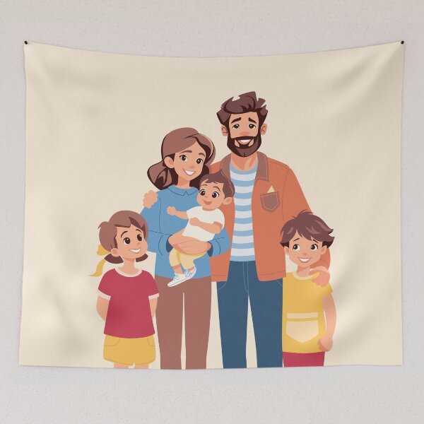 Item preview, Happy family designed and sold by kavalenkavart.