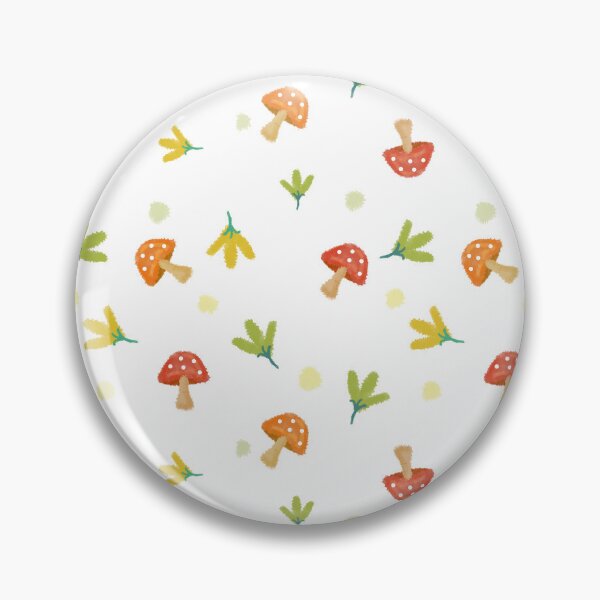 Item preview, Flowers and mushroom natural seamless white designed and sold by BeebooDesign.