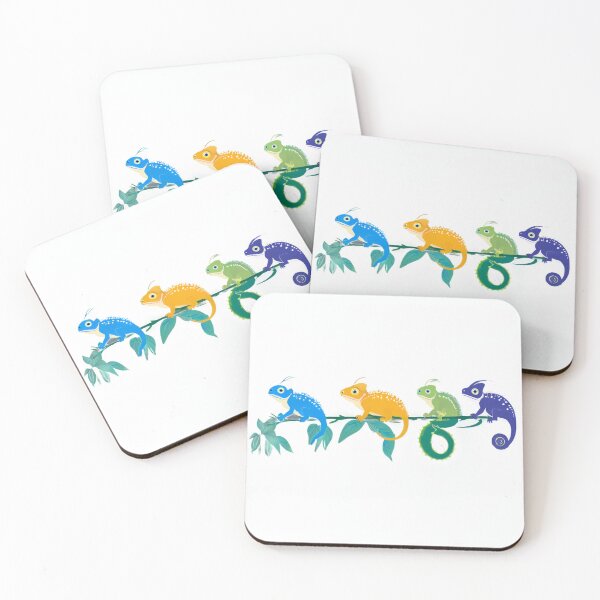 Item preview, Colorful Chameleons on the Branch designed and sold by omerfdln34.