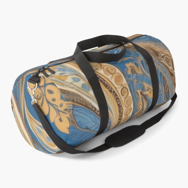 Item preview, RogerPattern - "Serenata en Paisley: armonía marrón y azul" designed and sold by RogerPattern.