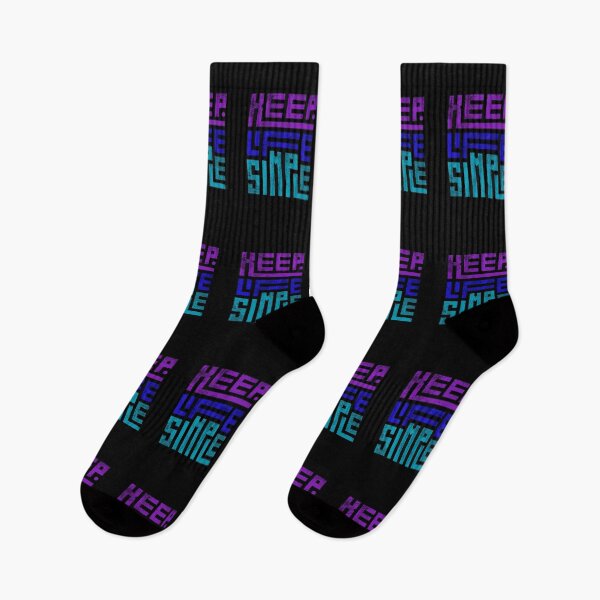 Item preview, Keep Life Simple at Purple, Blue and Aqua, Only Letters designed and sold by AdiRemba.