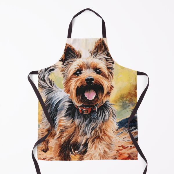 Item preview, Watercolor Yorkshire Terrier In Fall designed and sold by TheAnimalZ00.