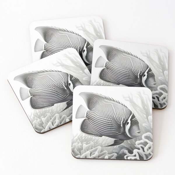 Item preview, Black and White fish Pencil Drawing designed and sold by Pencil-Art.