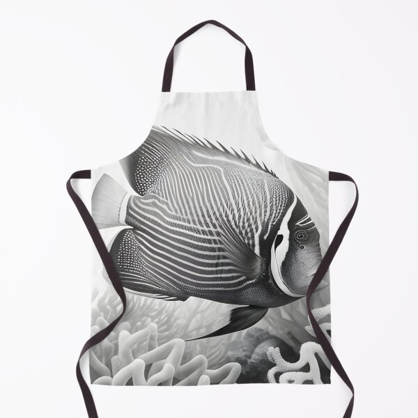 Item preview, Black and White fish Pencil Drawing designed and sold by Pencil-Art.