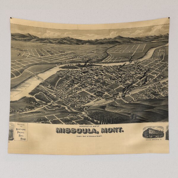Item preview, Missoula, Montana (1891) designed and sold by allhistory.