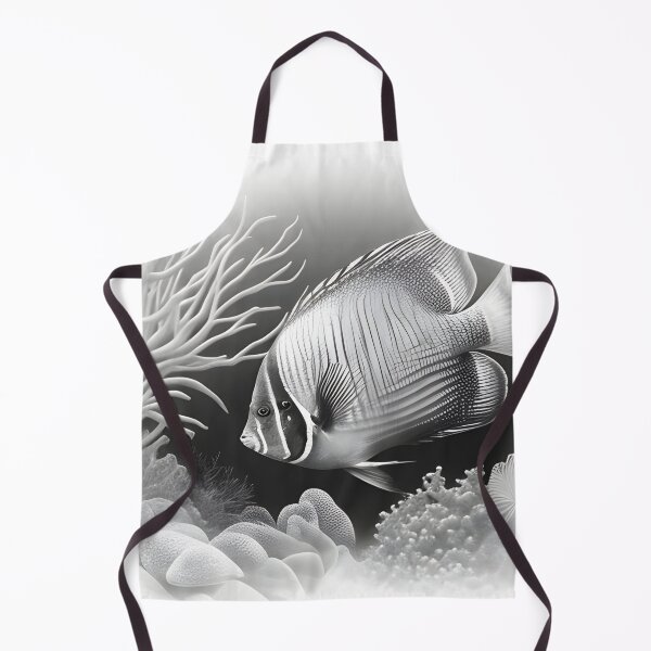 Item preview, Black and White fish Pencil Drawing designed and sold by Pencil-Art.