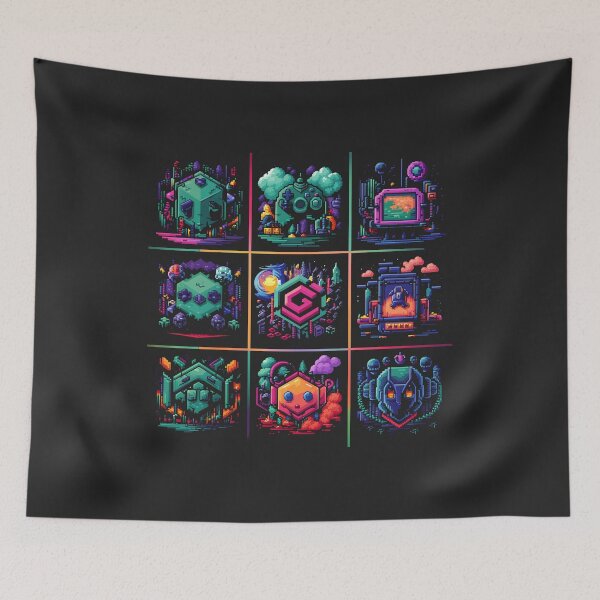 Item preview, Nostalgic Pixels: Retro Video Games Pixel Art" designed and sold by StellarValor.