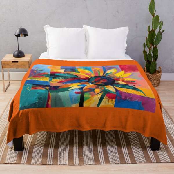 Item preview, Dynamic Delight - 'Sunflower Dance' Capturing Nature's Vitality in Acrylic Splendor designed and sold by OlfactoART Studio.