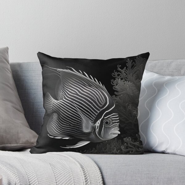Item preview, Black and White fish Pencil Drawing designed and sold by Pencil-Art.