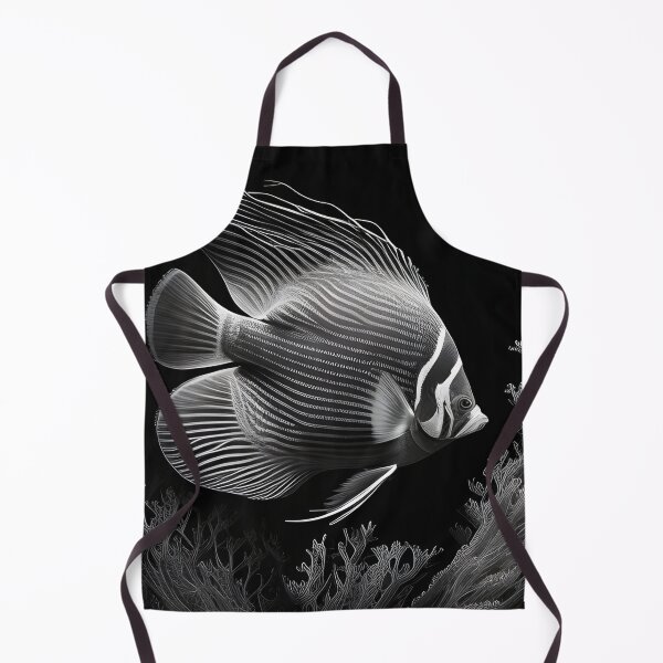 Item preview, Black and White fish Pencil Drawing designed and sold by Pencil-Art.