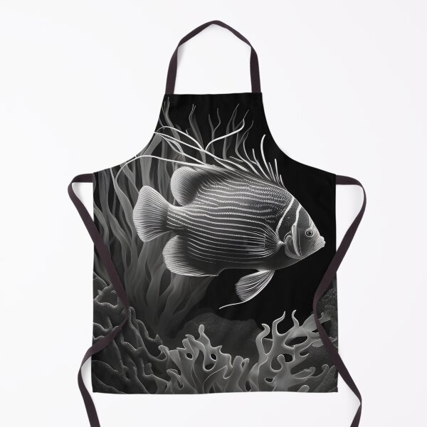 Item preview, Black and White fish Pencil Drawing designed and sold by Pencil-Art.