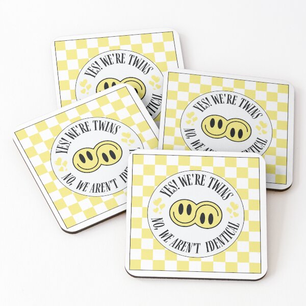 Item preview, Yes! We Are Twins No, We Are Not Identical-Yellow designed and sold by KnockingLouder.