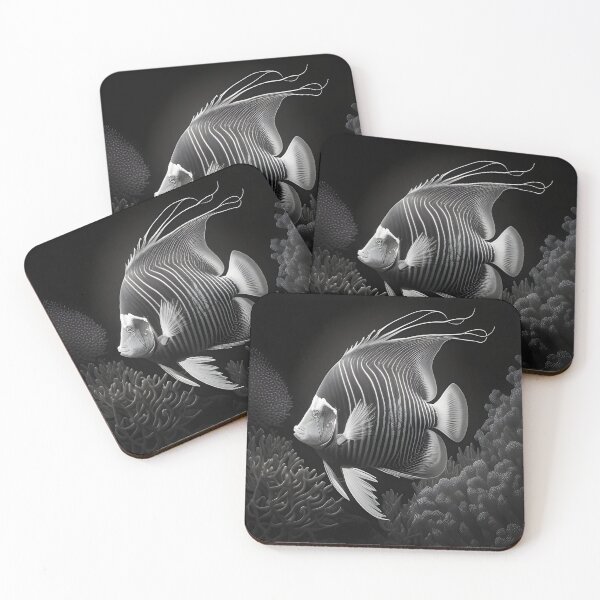 Item preview, Black and White fish Pencil Drawing designed and sold by Pencil-Art.