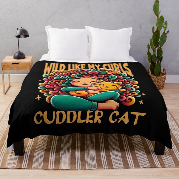 Artikelvorschau, Wild Like My Curls Cat Cuddle Pet Enthusiast Natural Curls entworfen und verkauft von Chmielayka.