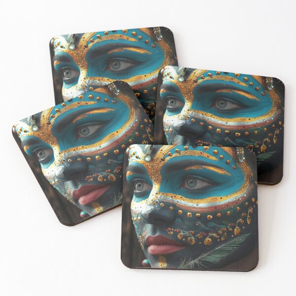 Item preview, Krewe of Zulu Face Paint Mardi Gras designed and sold by OccultDreams.