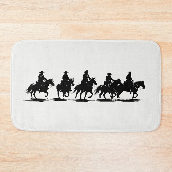 Item preview, black and white horse riders designed and sold by YuliaHulia.