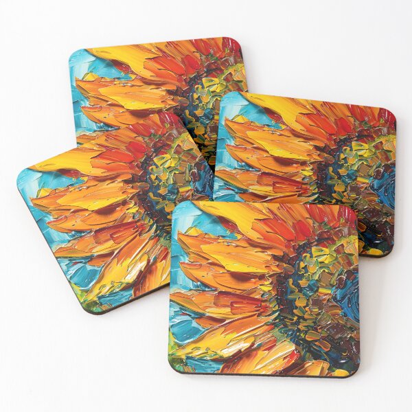 Item preview, Harmonious Chaos - Sunflower's Dance in Fauvist, Impressionist, and Cubist Symphony designed and sold by OlfactoART Studio.