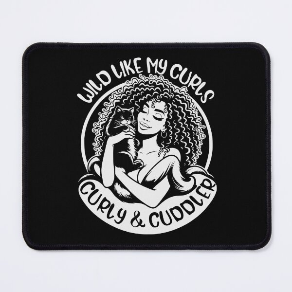 Artikelvorschau, Wild Like My Curls Cat Cuddle Pet Enthusiast Natural Curls entworfen und verkauft von Chmielayka.