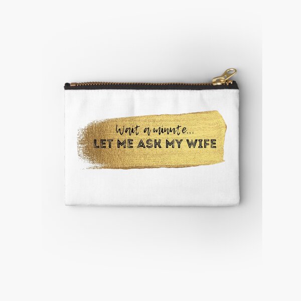 Item preview, Let me ask my wife, funny gifts for married men, golden designed and sold by alczar.