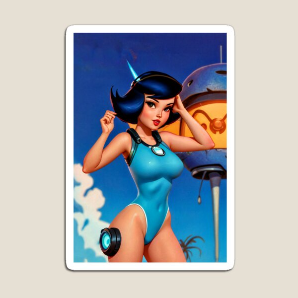 Aperçu de l'œuvre Combinaison Catsuit Space Girl colorée Betty Rubble créée et vendue par NPC-Trader.