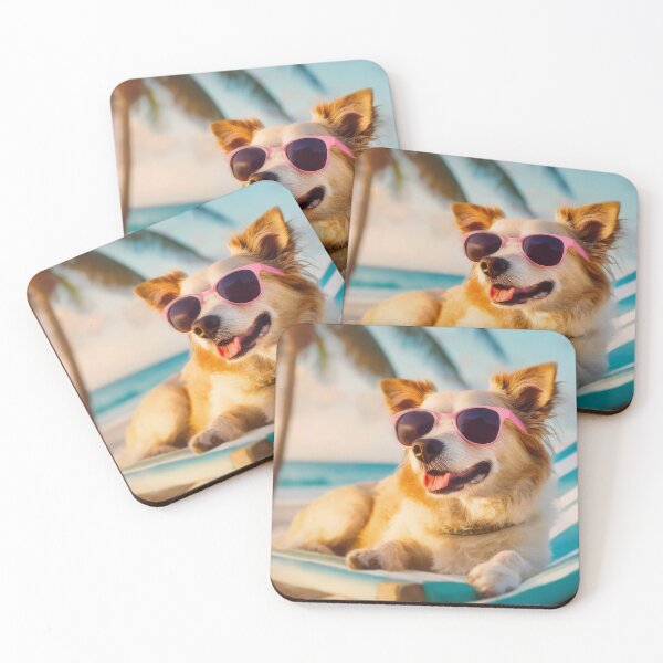 Item preview, Fluffy Corgi on the sunbed designed and sold by psychoshadow.