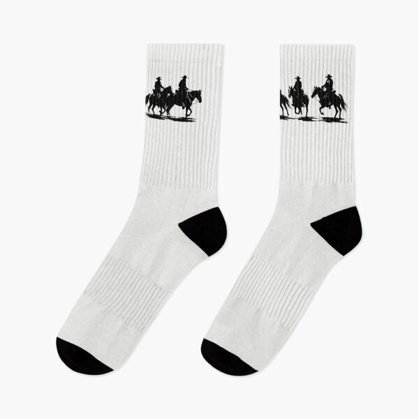 Item preview, black and white horse riders designed and sold by YuliaHulia.