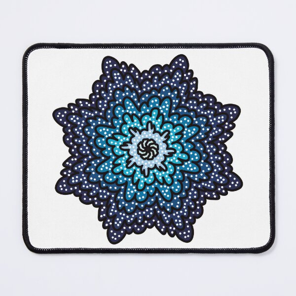 Item preview, Blue Abstract art designed and sold by LyneFibres.