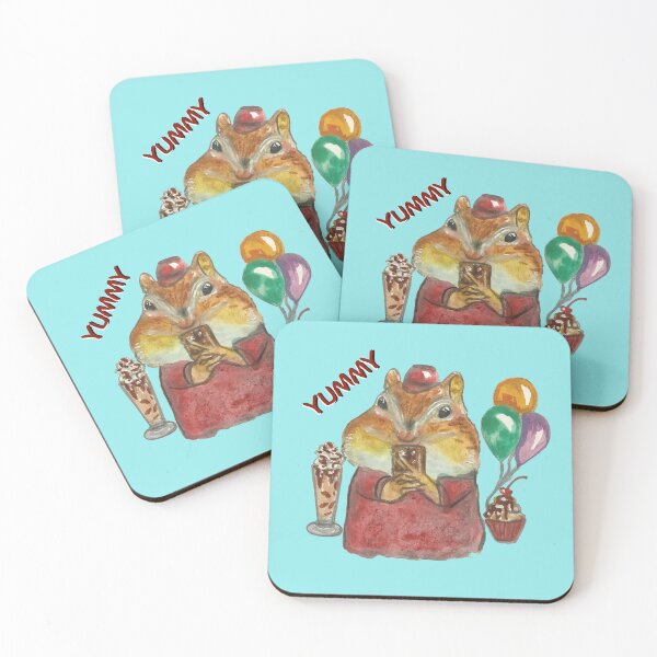 Item preview, Chunky squirrel loving chocolate designed and sold by altairaleon.