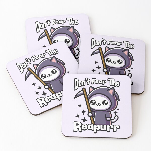 Item preview, Don't Fear The Reapurr! Cute Cat Grim Reaper Pun designed and sold by PMCreative.