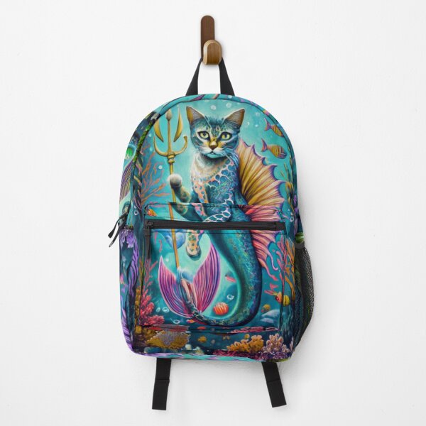 Item preview, Mermaid Cat Lover Zues Goddess Underwater Wildlife Portrait designed and sold by JediKittenWars.