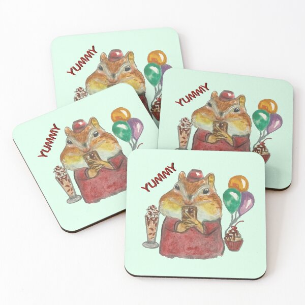 Item preview, Chunky squirrel loving chocolate designed and sold by altairaleon.