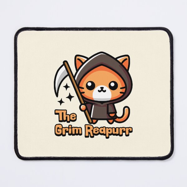 Item preview, The Grim Reapurr! Cute Cat Grim Reaper Pun designed and sold by PMCreative.