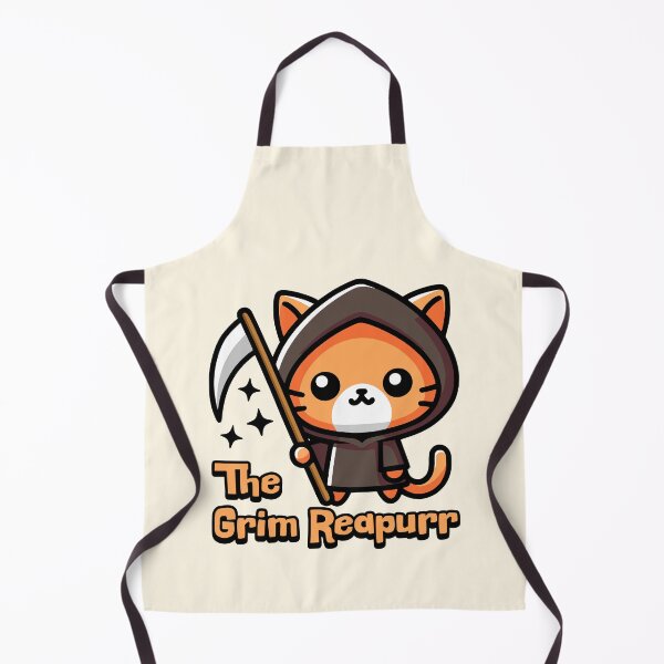 Item preview, The Grim Reapurr! Cute Cat Grim Reaper Pun designed and sold by PMCreative.