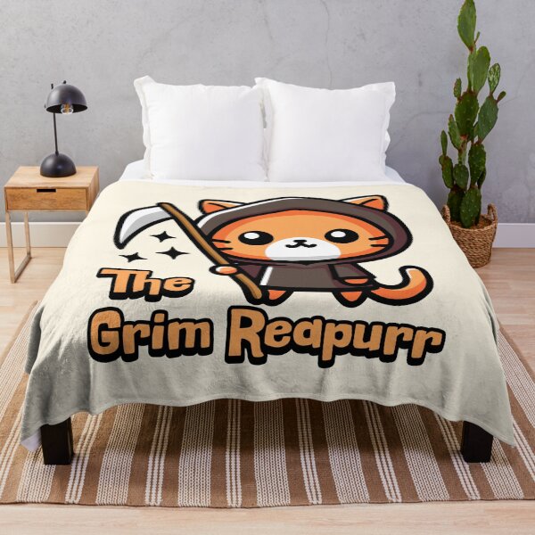Item preview, The Grim Reapurr! Cute Cat Grim Reaper Pun designed and sold by PMCreative.