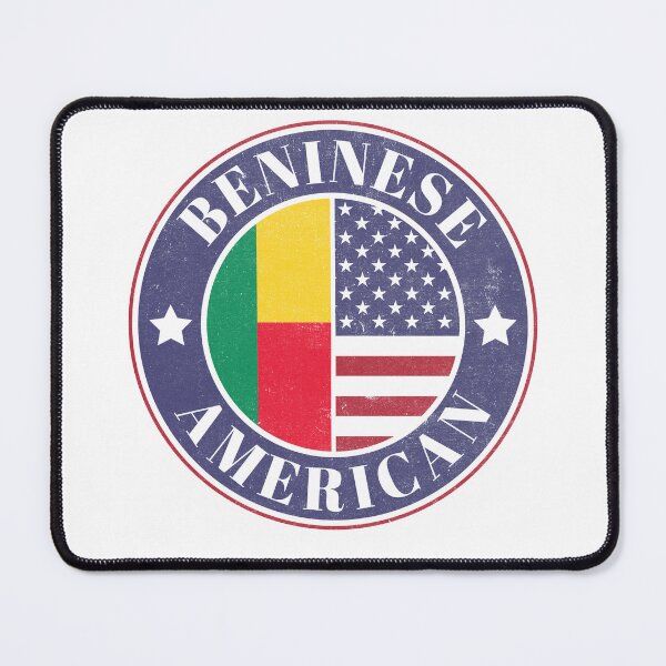 Item preview, Proud Beninese-American Badge - Benin Flag designed and sold by chrisrivait.