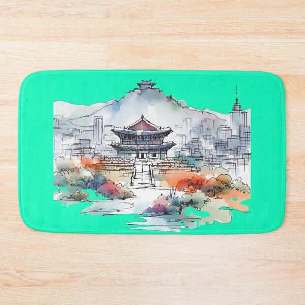 Item preview, Korean Landscapes: Sketched Cityscapes & Nature ,  designed and sold by PaintMeWorld.