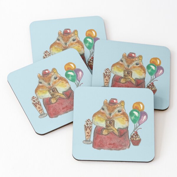 Item preview, Chunky squirrel loving chocolate designed and sold by altairaleon.