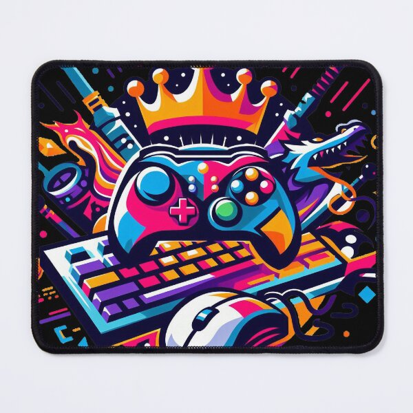 Item preview, Gaming Royalty: Controller with Keyboard, Mouse, and Crown designed and sold by StellarValor.
