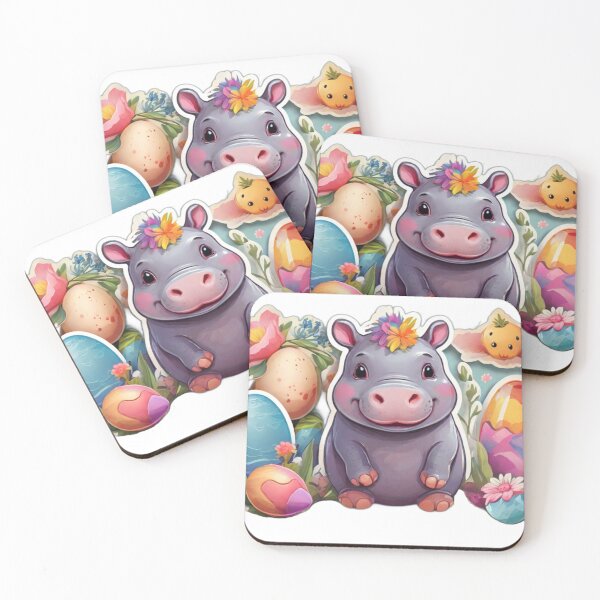 Item preview, Cute Easter Hippo designed and sold by NeatThingLover.