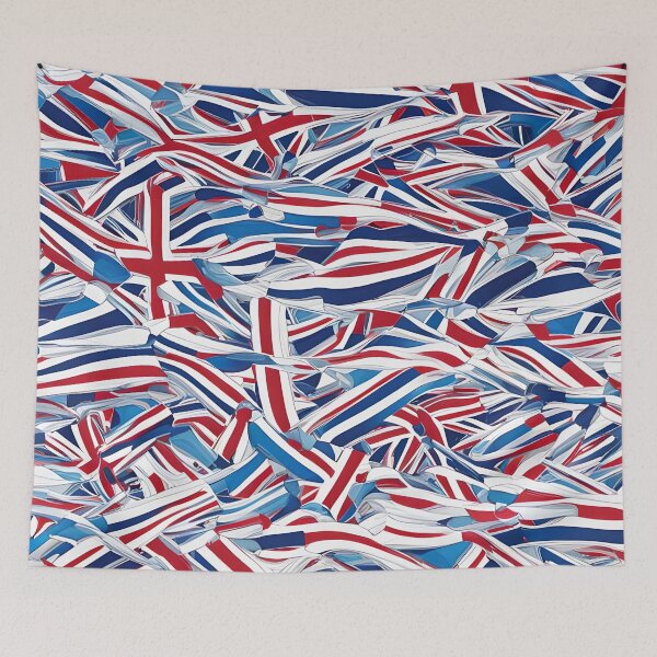 Item preview, A Playful Abstract Woke Recycle of The Union Jack 1 designed and sold by taiche.