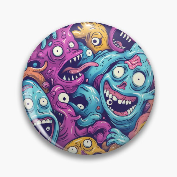 Item preview, Vibrant Grotesque Cartoon Creature Melange designed and sold by PICbyFemke.