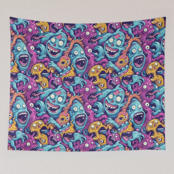 Item preview, Vibrant Grotesque Cartoon Creature Melange designed and sold by PICbyFemke.