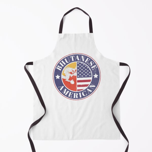 Item preview, Proud Bhutanese-American Badge - Bhutan Flag designed and sold by chrisrivait.