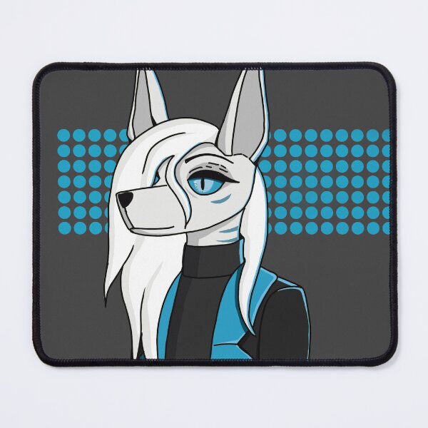 Item preview, furry dog cyberpunk designed and sold by Solarwave52.